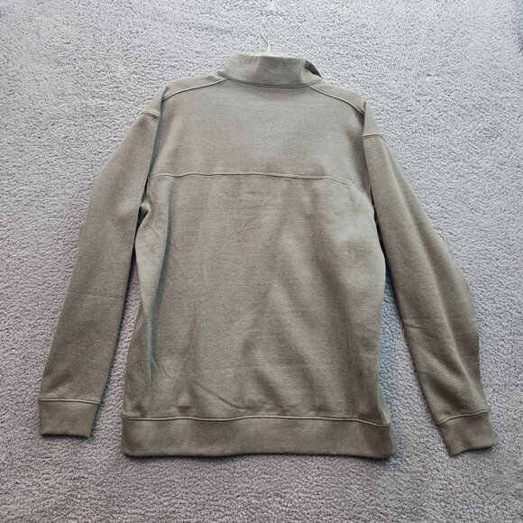 Columbia Mens Olive Green 1/4 Zip Fleece Pullover Sweatshirt Size L - Picture 4 of 4